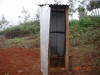 Pit latrine used by construction workers