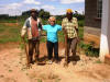 Janice with our shamba workers, Karioki & Thuo