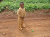 Boy playing with simple toy