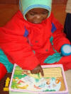 Godfrey with Bible