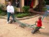 Godfrey and Mary Elizabeth on seesaw