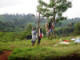 John drying clothes
