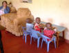 Joshua, Godfrey & James eating